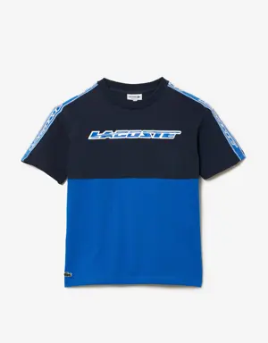 Lacoste Kids’ Lacoste Contrast Stripe Colourblock T-shirt