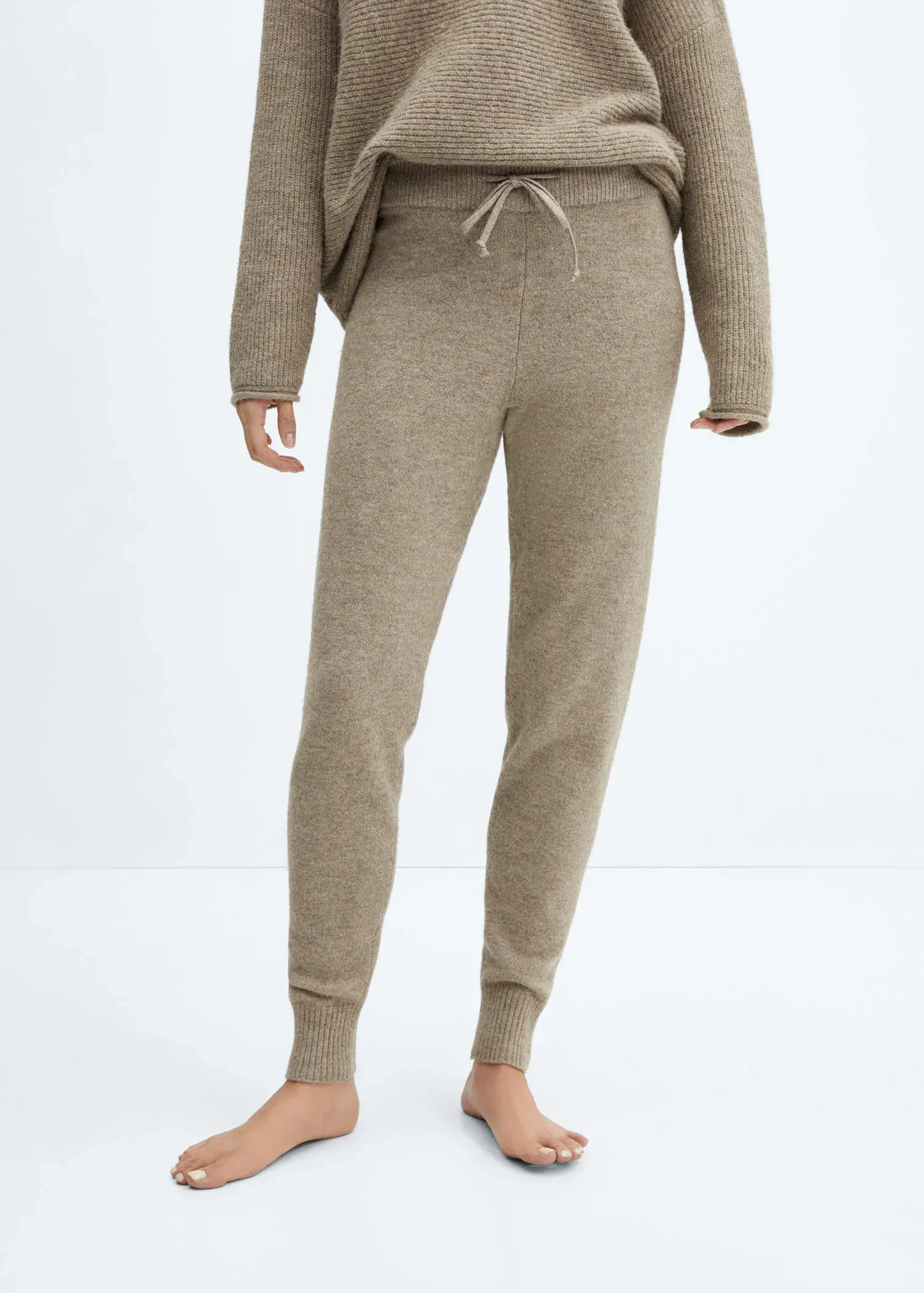 Mango Knit jogger-style trousers. 2