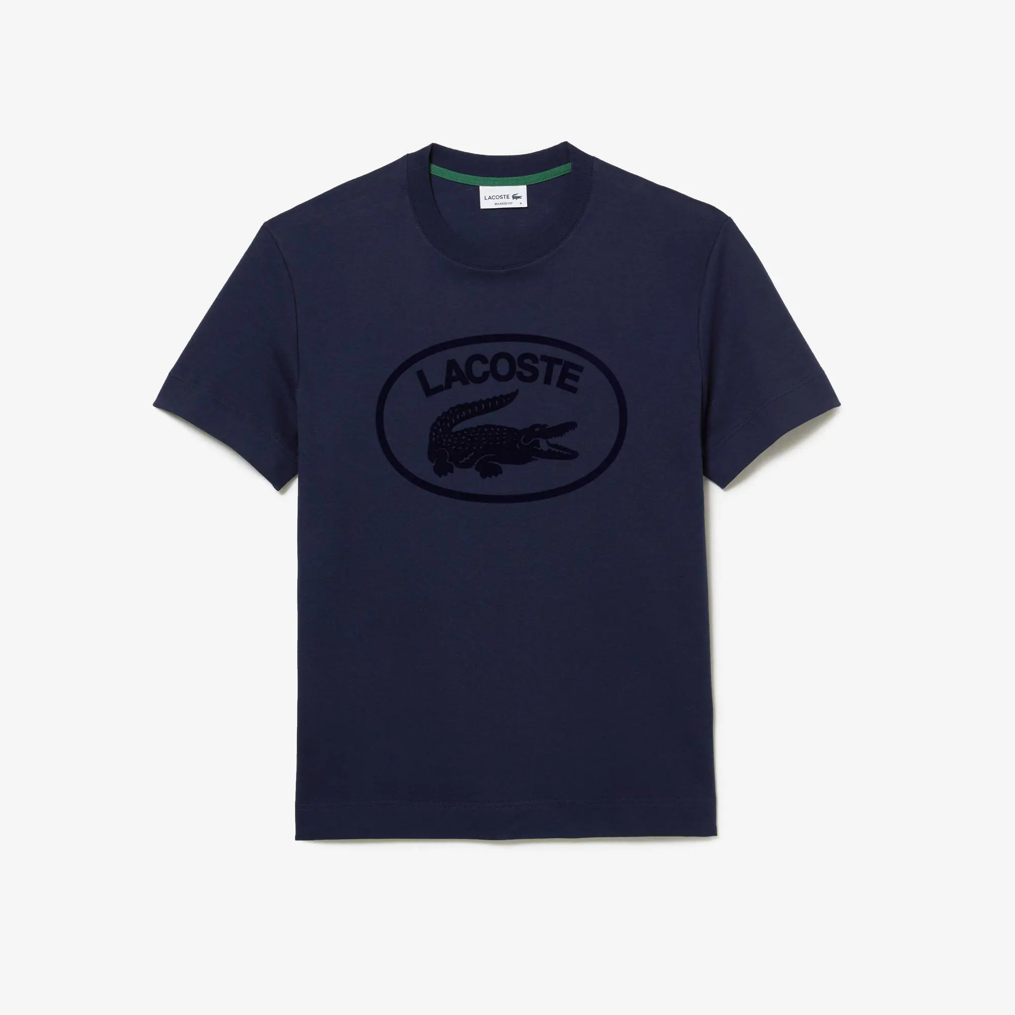 Lacoste Herren T-Shirt aus Baumwolle mit Ton-in-Ton Logo. 2