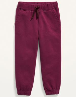 Unisex Cinched-Hem Sweatpants for Toddlers purple