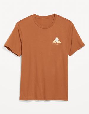 Old Navy Soft-Washed Graphic T-Shirt for Men orange