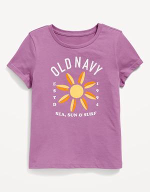 Short-Sleeve Logo-Graphic T-Shirt for Girls purple