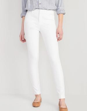 High-Waisted Pixie Skinny Pants for Women white