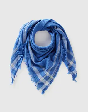scarf in recycled cotton blend