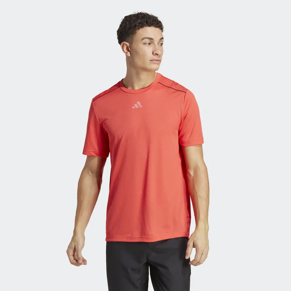 Adidas Workout Base Logo Tee. 2