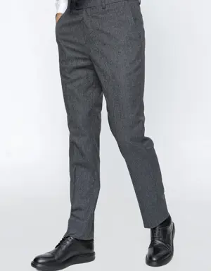 Siyah Comfort Fit Rahat Kesim Klasik Pantolon 1003225169