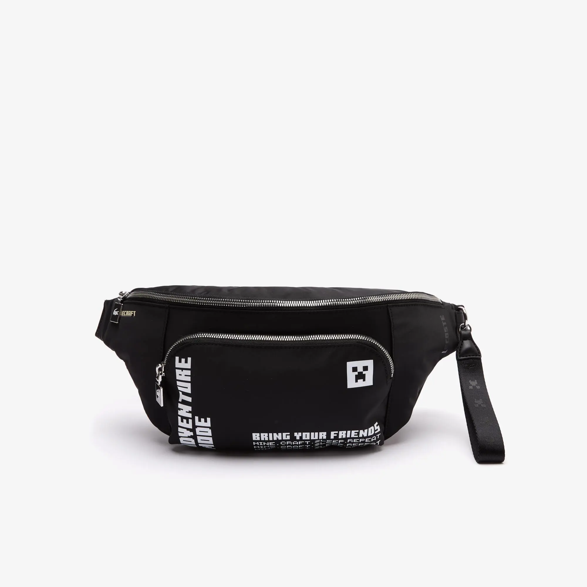 Lacoste Unisex Lacoste x Minecraft Zippered Lightweight Nylon Belt Bag. 2