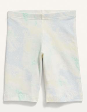 Old Navy Printed Long Biker Shorts for Girls multi