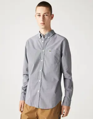 Lacoste Men's Regular Fit Cotton Poplin Shirt