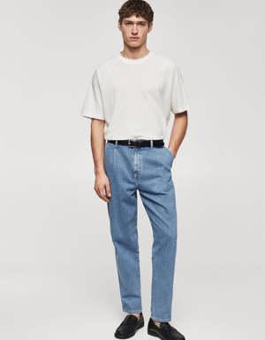 Jeans slouchy pinces