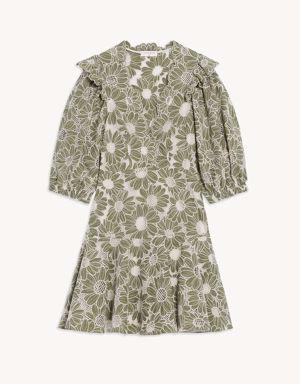 Sandro Robe courte au tissu brodé
	
			
				
					
					
						
							. 2
