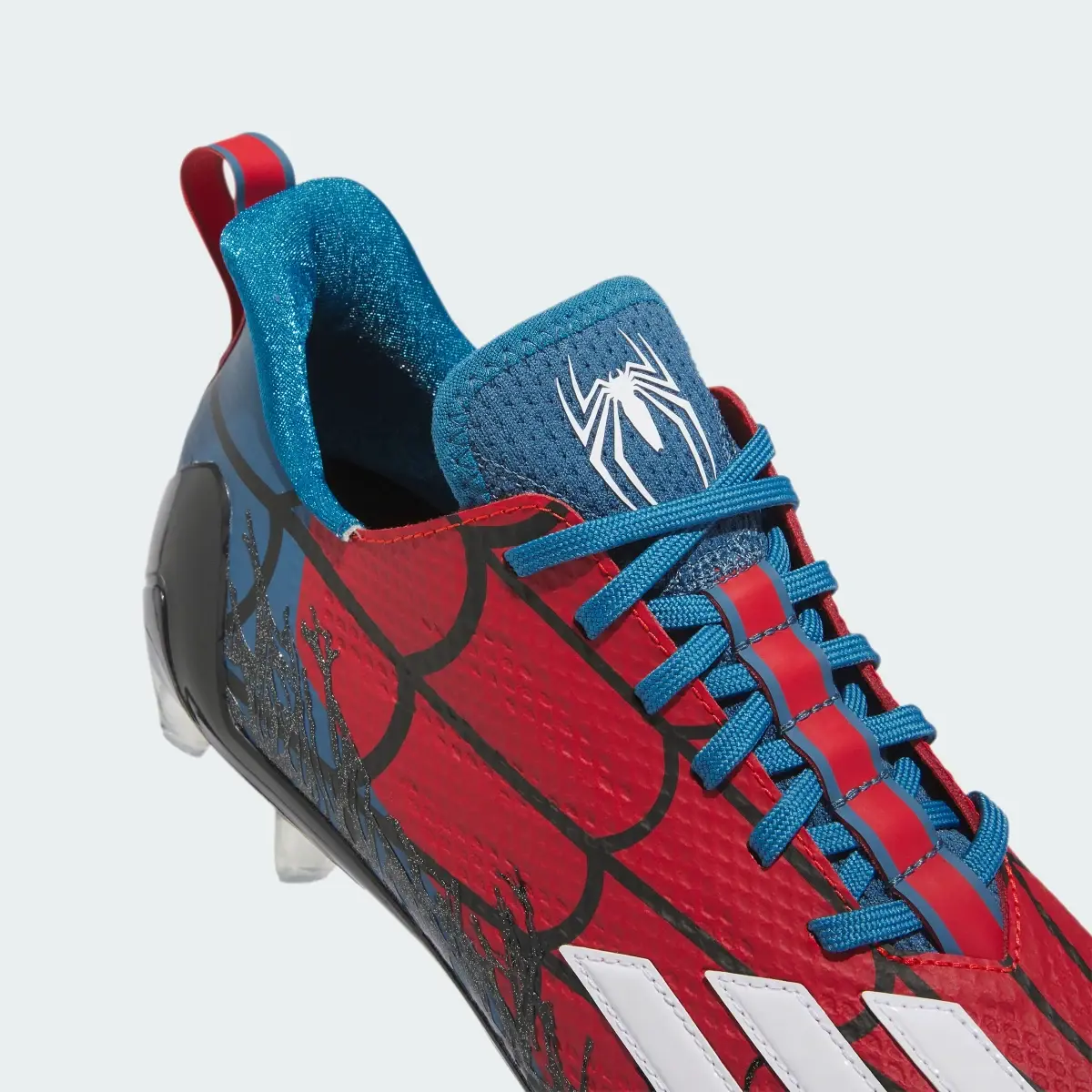 Adidas Adizero 12.0 Marvel's Spider-Man Football Cleats. 3