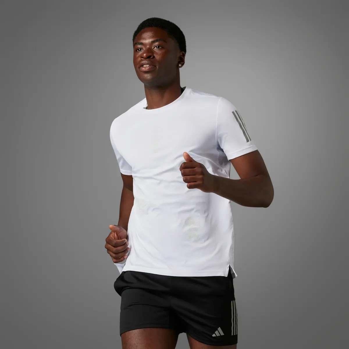 Adidas Global Running Short Sleeve Tee. 1