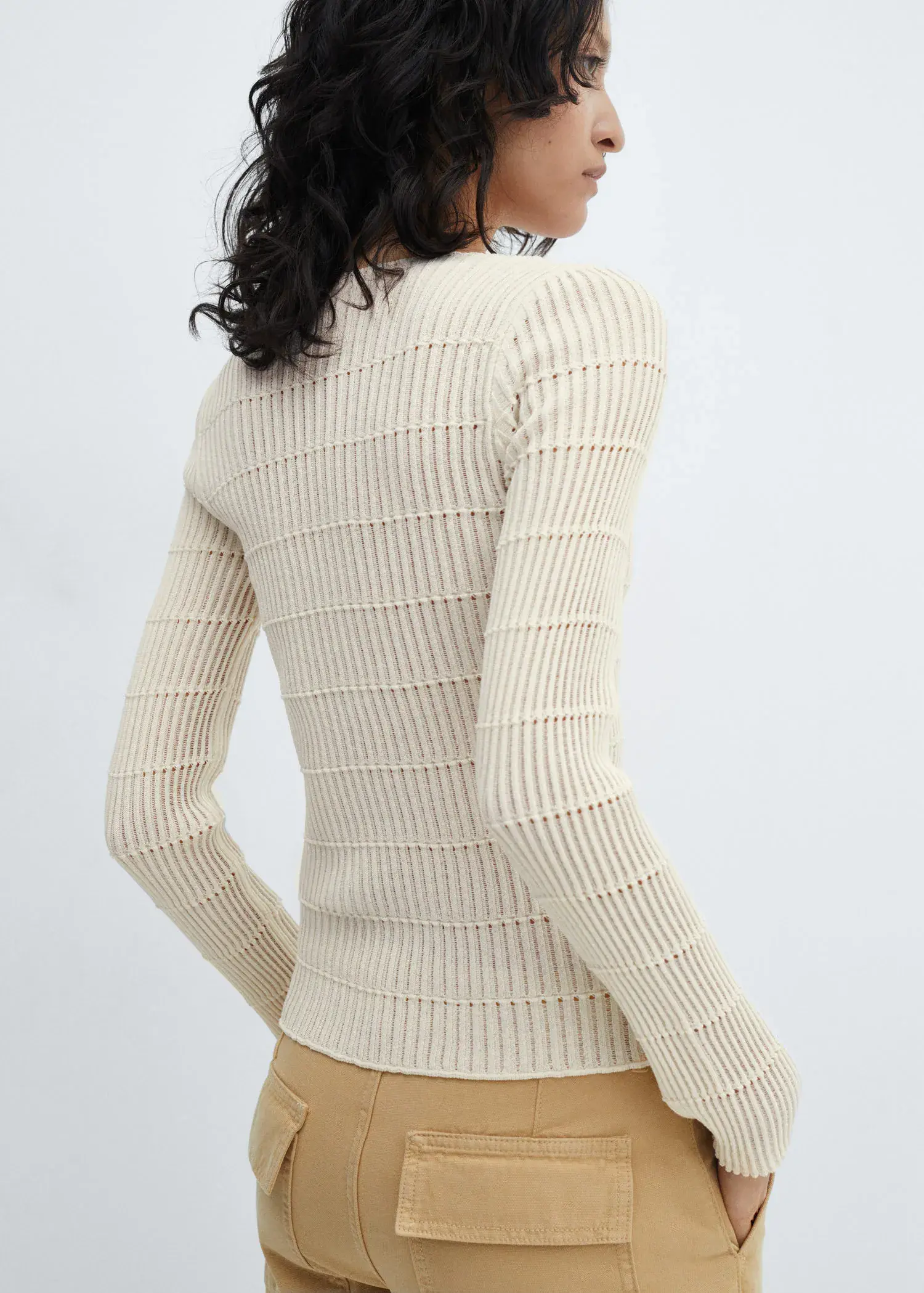Mango Jersey knitted jumper. 3