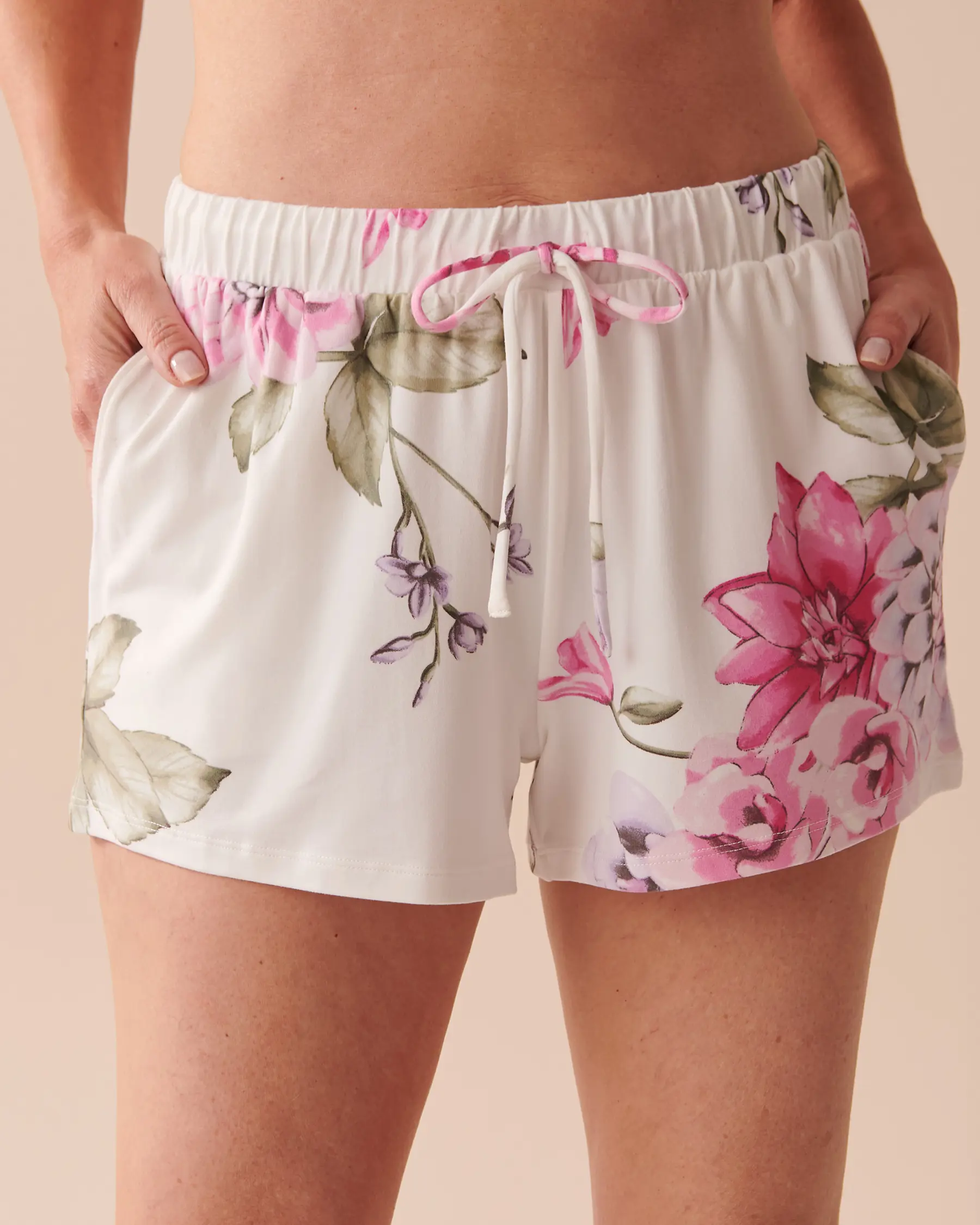 La Vie en Rose Floral Super Soft Pajama Shorts. 1