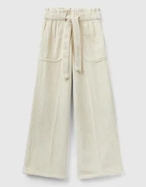 corduroy palazzo trousers