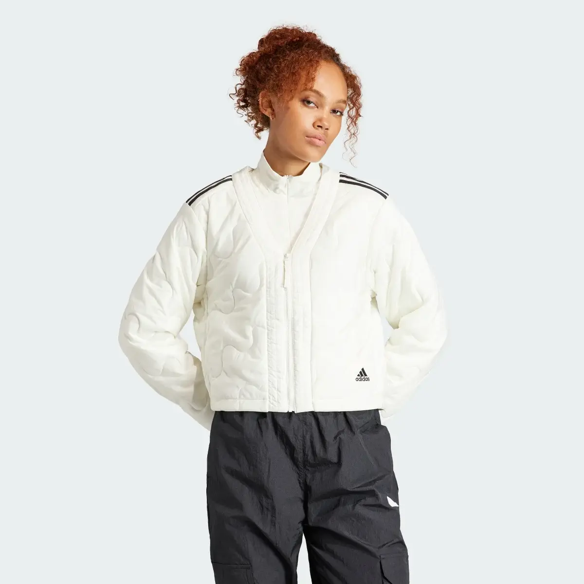 Adidas Nuganic Crop Light Insulation Jacket. 2