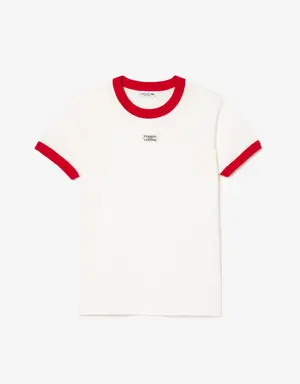 Lacoste T-Shirt aus Baumwolle mit Tennis-Aufnäher