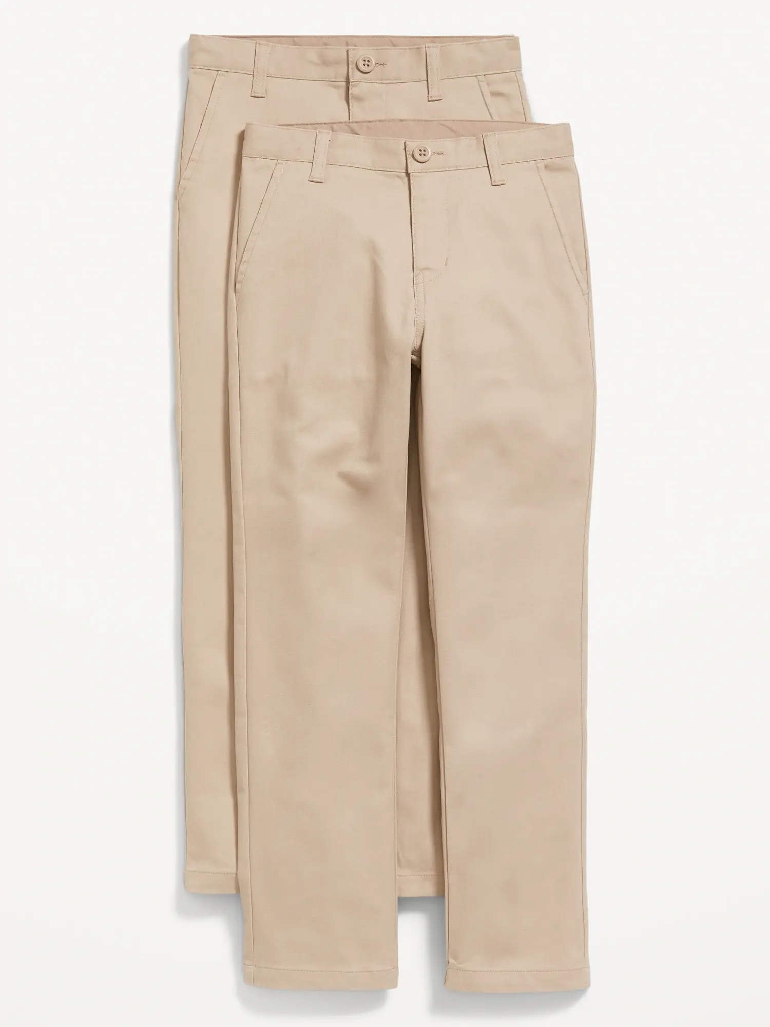 Old Navy Slim School Uniform Chino Pants 2-Pack for Boys beige. 1