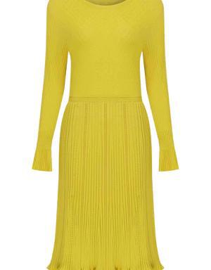 Sunshine Yellow Knitwear Dress