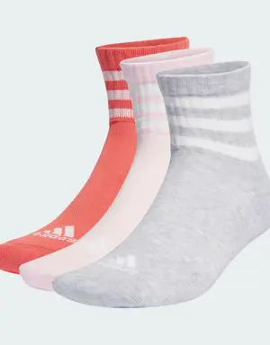 3-Stripes Sportswear Yastıklamalı Yarım Bilekli Çorap - 3 Çift