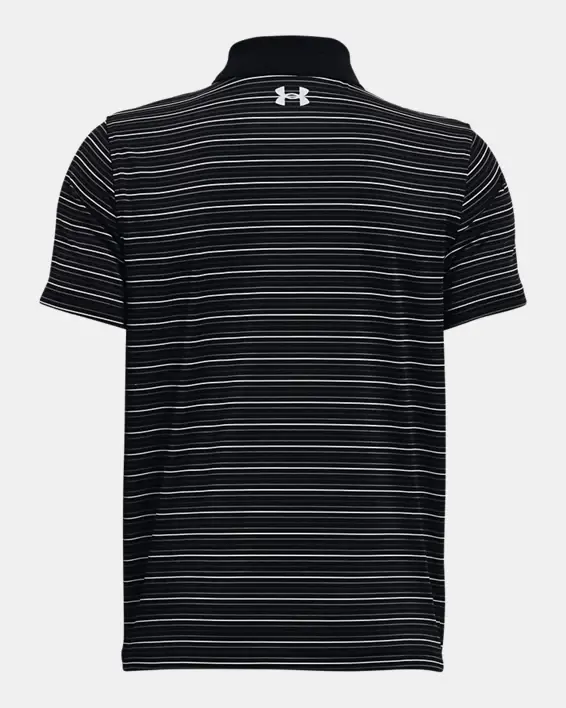 Under Armour Boys' UA Performance Polo Stripe. 2