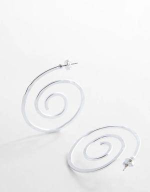 Mango Spiral hoop earrings