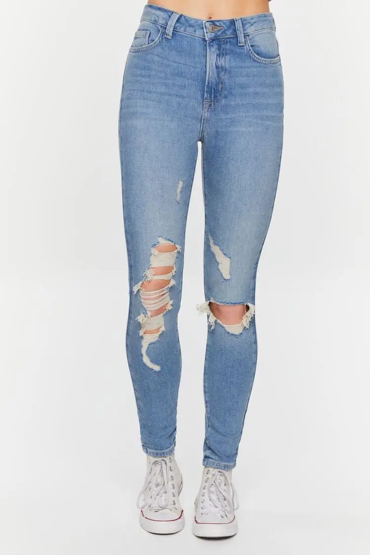 Forever 21 Forever 21 Hemp 10% Skinny Jeans Medium Denim. 1