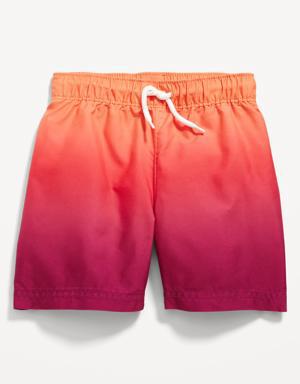 Old Navy Printed Swim Trunks for Toddler & Baby red
