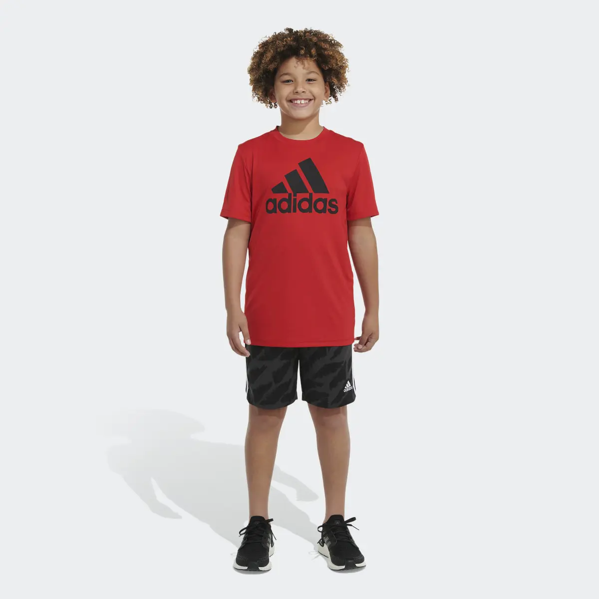 Adidas AEROREADY® Elastic Waistband All Over Print Soccer Celebration Shorts. 1