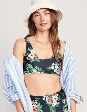 Old Navy Scoop-Neck Bikini Swim Top blue