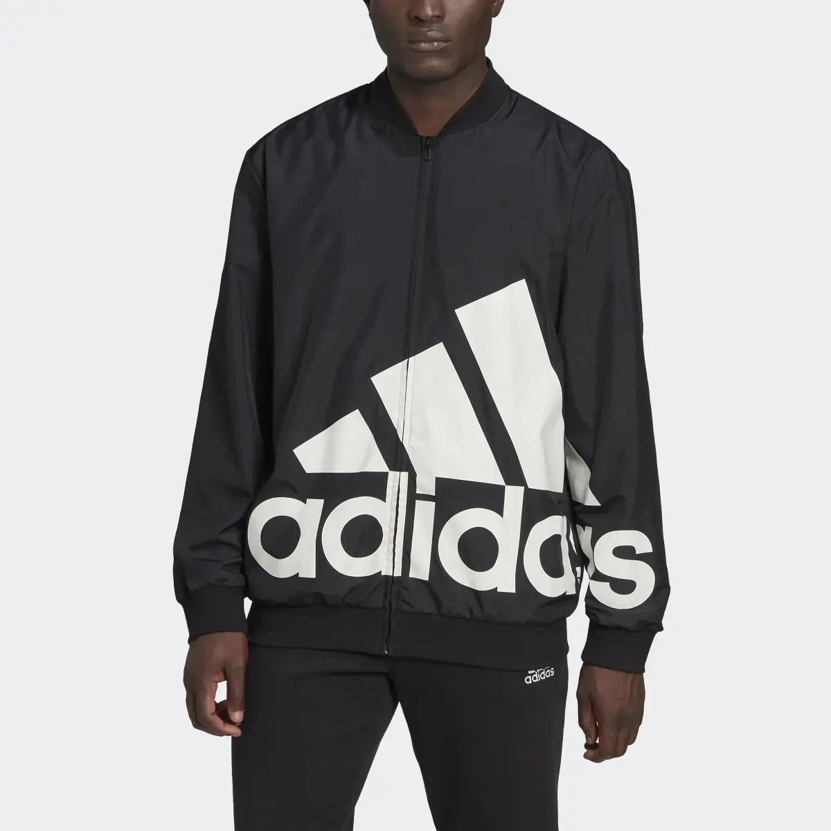 Adidas AEROREADY Essentials Giant Logo Woven Windbreaker. 1