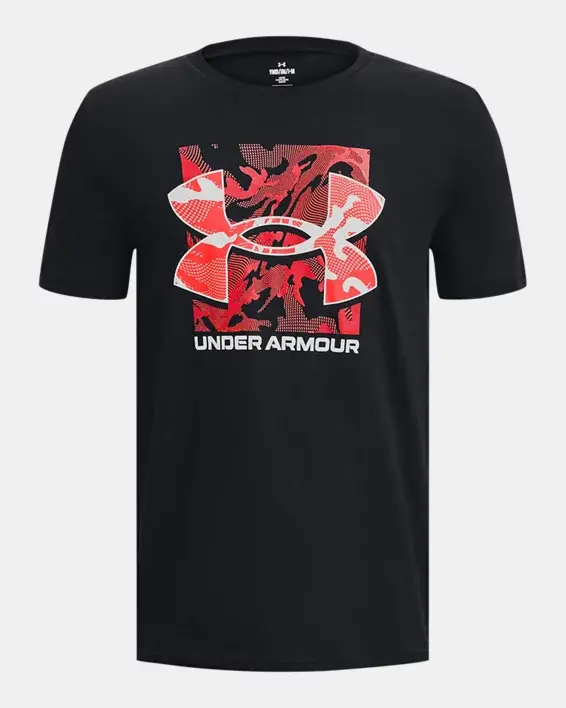 Under Armour Boys' UA Box Logo Camo Short Sleeve. 1