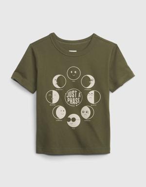 Toddler 100% Organic Cotton Mix and Match Graphic T-Shirt black