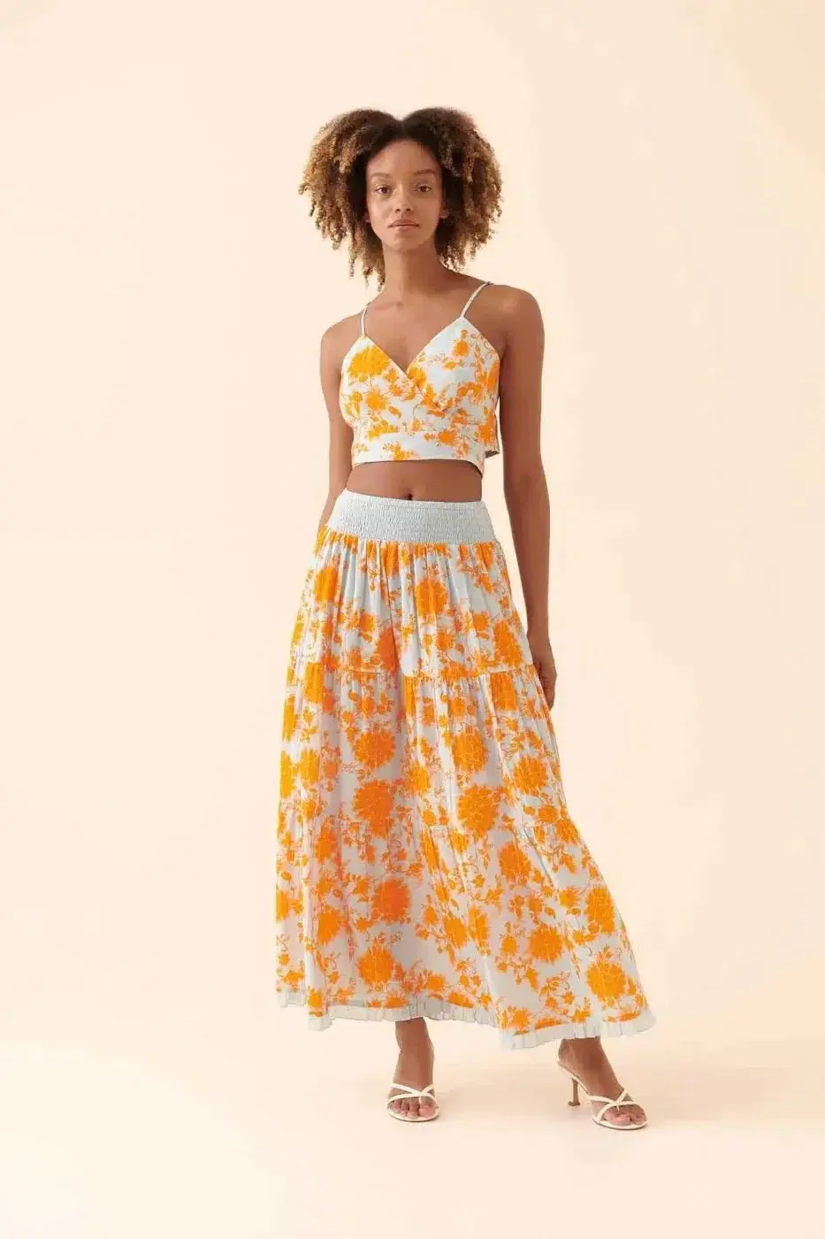 Roman Sunny Vibe Elastic Midi Skirt - 1 / Original. 1