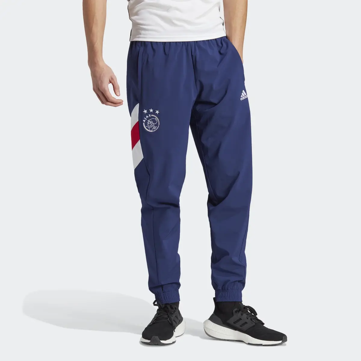 Adidas Ajax Amsterdam Icon Woven Tracksuit Bottoms. 1