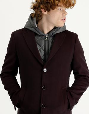 Slim Fit Yelekli Kaban