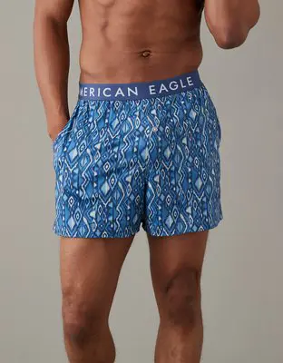 American Eagle O Geo Print Ultra Soft Pocket Boxer Short. 1