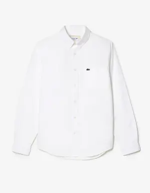 Men’s Buttoned Collar Oxford Cotton Shirt