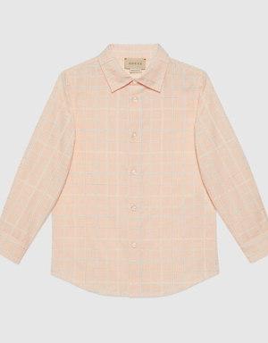 Children's Double G square cotton shirt