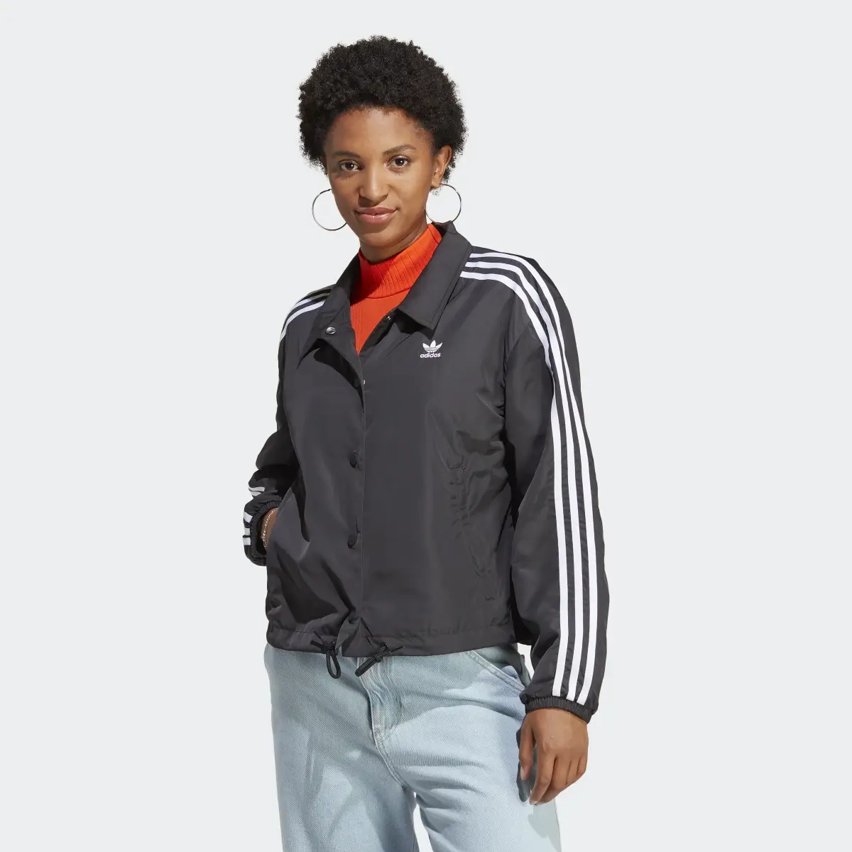 Adidas Adicolor Classics 3-Stripes Coach Jacket. 2