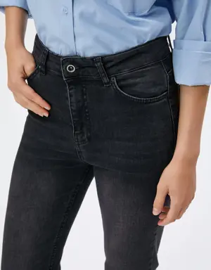 İspanyol Kot Pantolon Normal Bel - Victoria Jean