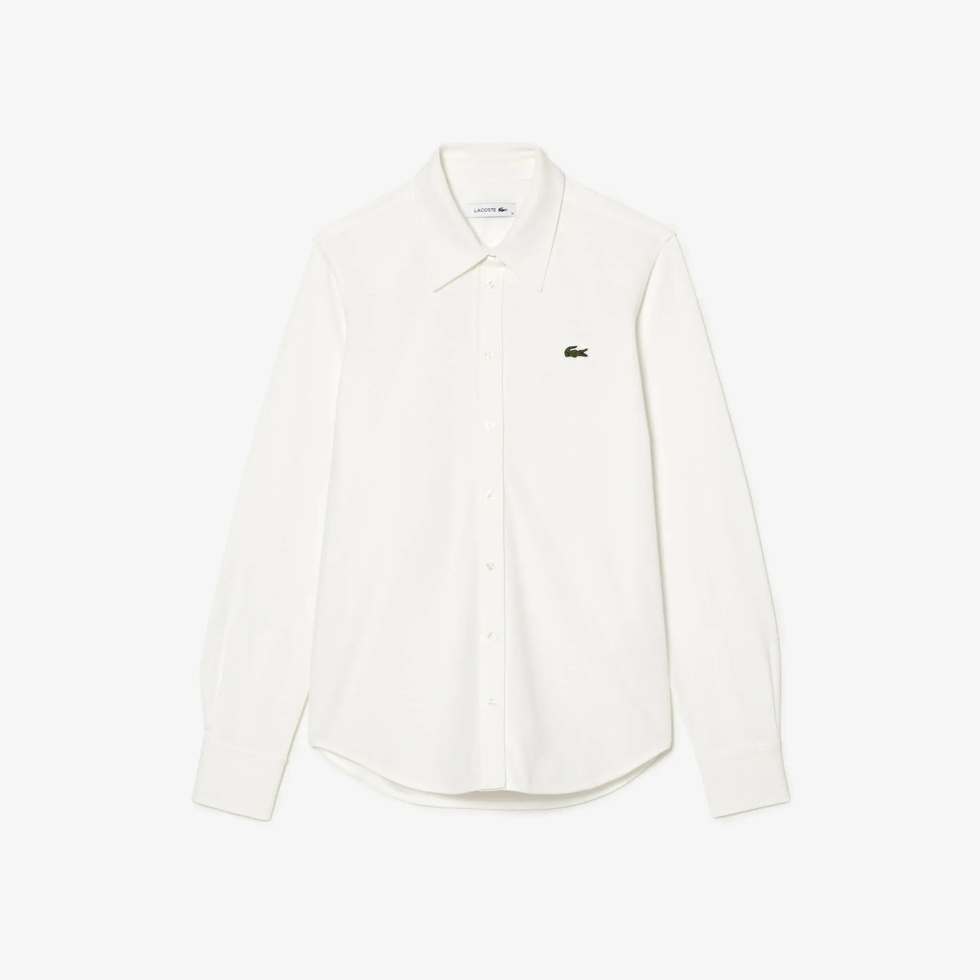 Lacoste Women's Lacoste French Collar Cotton Piqué Shirt. 2