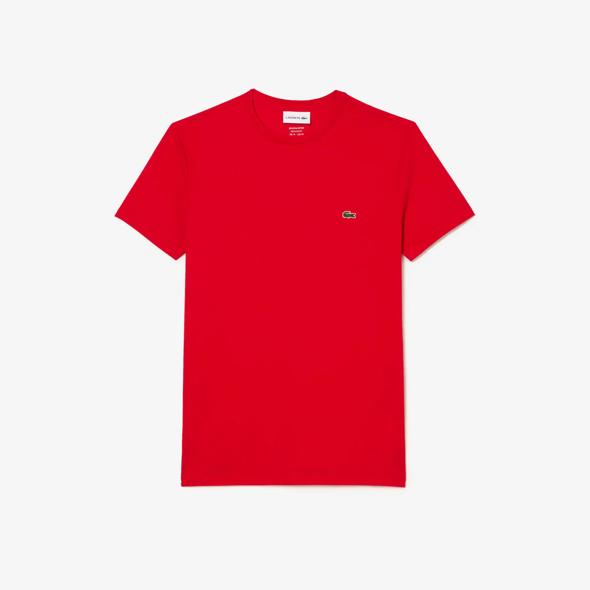 Lacoste T-shirt col rond en jersey de coton pima uni. 2