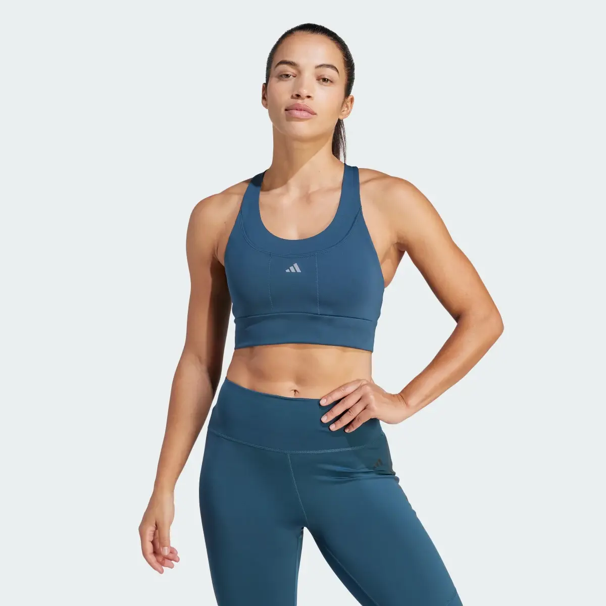 Adidas Brassière de running à poches Maintien moyen. 2