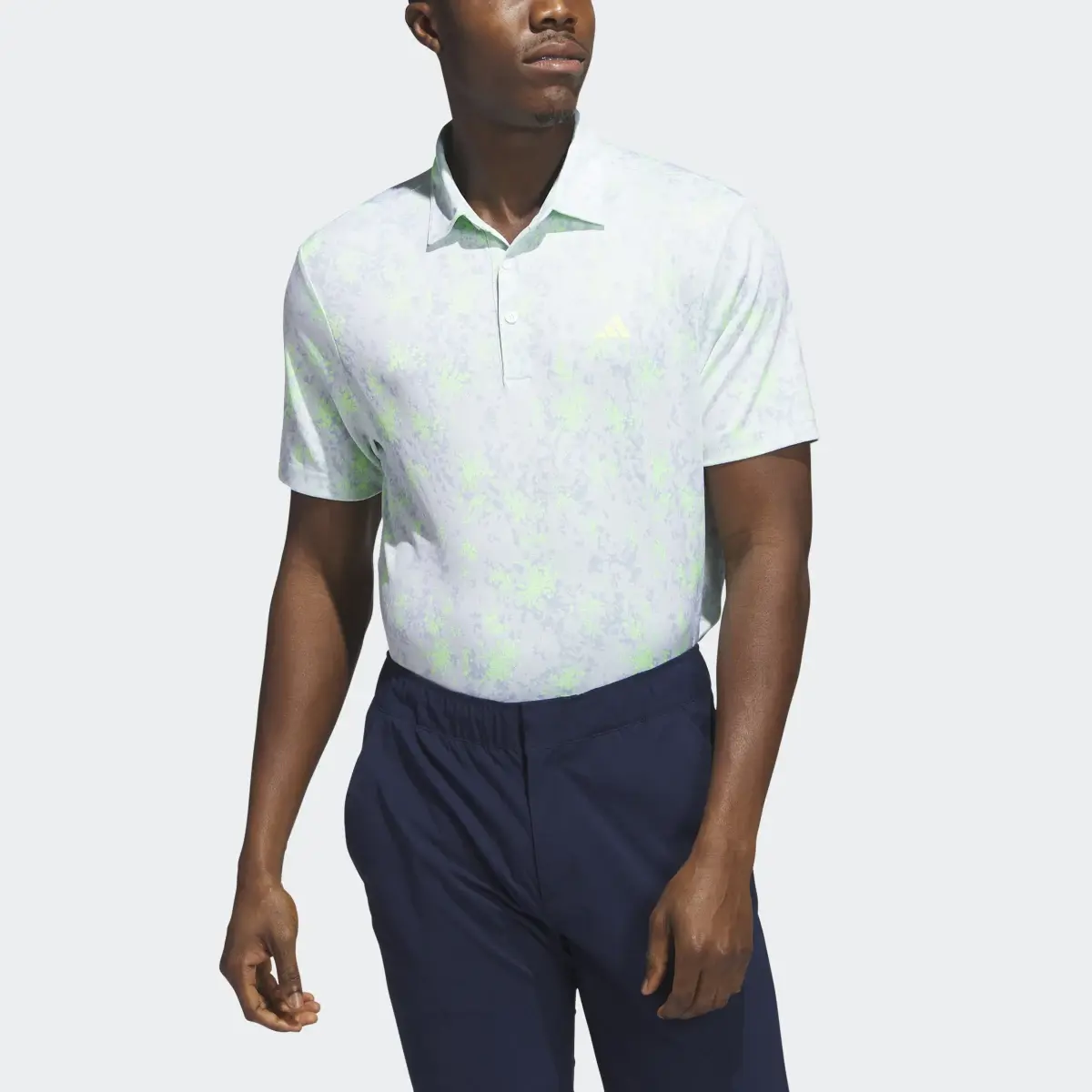 Adidas Burst Jacquard Polo Shirt. 1