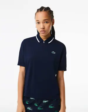Polo Lacoste Golf Loose Fit Ultra-Dry para Mulher