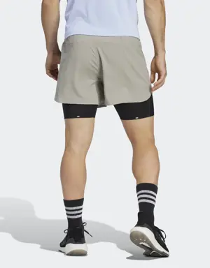 Shorts Designed 4 Running 2-en-1