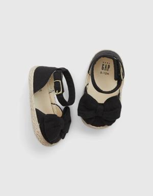 Baby Bow Espadrilles black