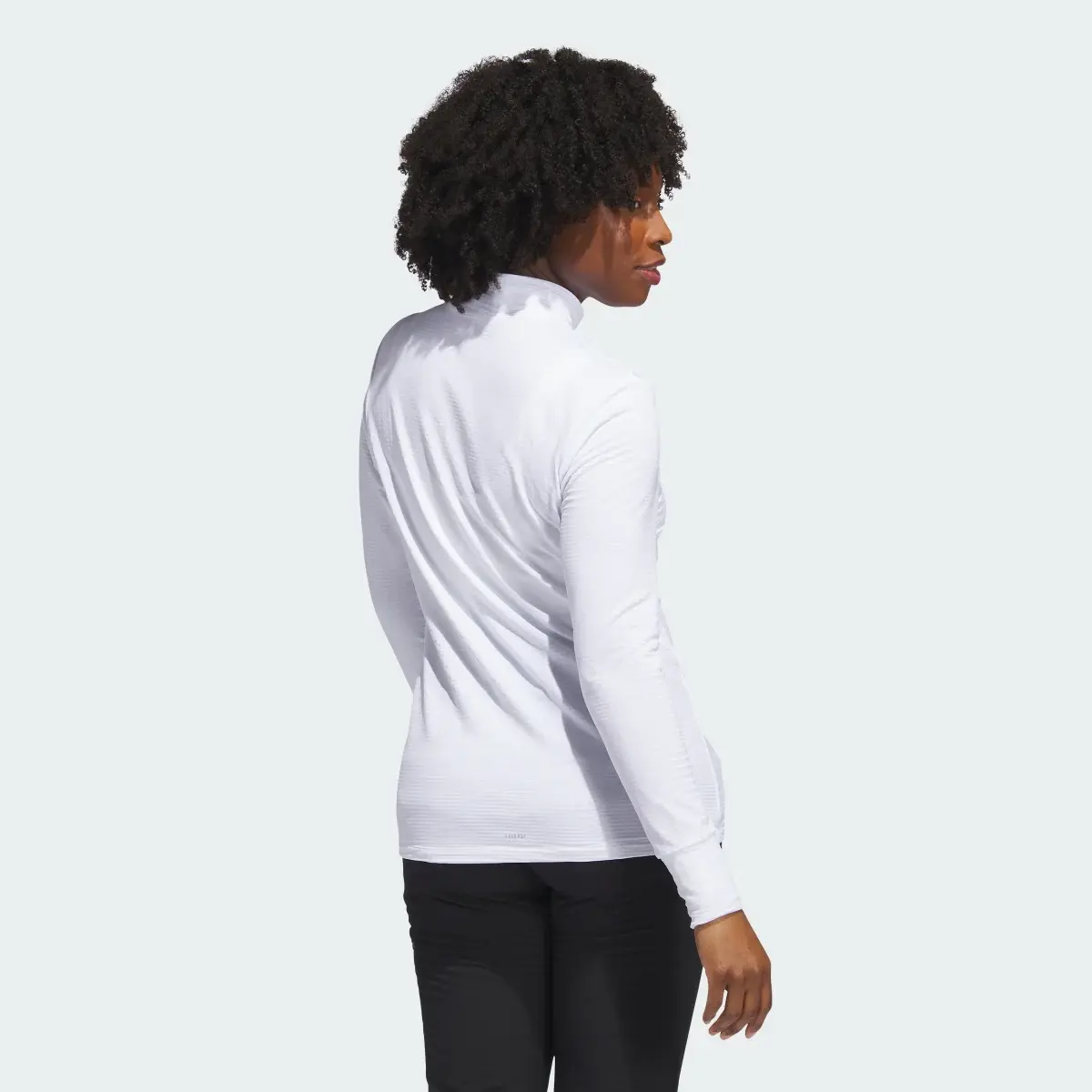 Adidas COLD.RDY Long Sleeve Mock Polo Shirt. 3